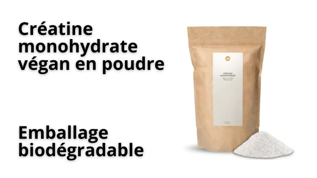 Créatine monohydrate végan en poudre